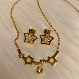 Gorgeous Stainless steel Necklace & earrings